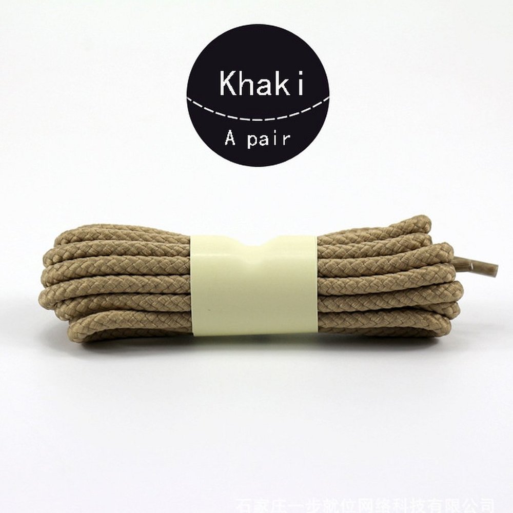 32" KHAKI Beige rOund SHOELACES Thick Cord style for 3 4 5 Eyelet Buck Shoe Boot